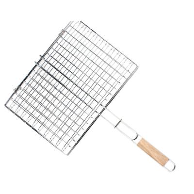 China Easily cleaned BBQ grill basket with chrome plated for sale