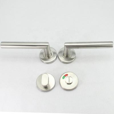 China Modern Key Door Door Handle Stainless Lever For Bathroom for sale