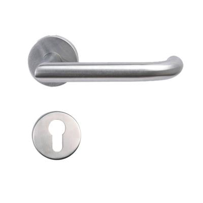 China Combined with lock body and mortise cylinder to be whole set Zhongshan hollow tube SS door and window lever handles for mortise lock for sale