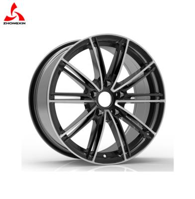 China Japan Design Aftermarket Wheel ZX124 17 Inch Black Aluminum Machine Wives Reproduction Alloy Wheel Rim for sale