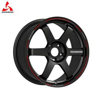 China Aftermarket Wheels ZX801 Black Aftermarket TE37 Low Pressure Alloy Rims 15