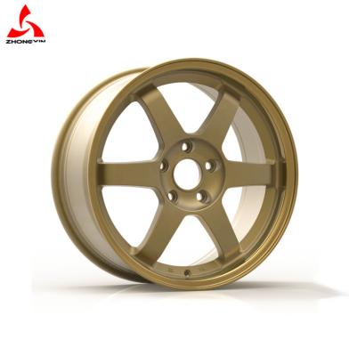 China Car Wheels Aluminum Rims 2017 New Design Hyper Bronze Japanese Car Wheels Aluminum Rims ZX02B TE37 for sale