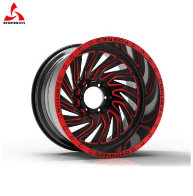 China 6061-T6 China Alloy Off Road Aluminum Wheel Rims SUV Rims Customize 20' 22' 24' Full Motion Forged Truck Wheel for sale