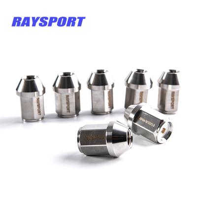 China Raysport High Performance Anti-Corrosion Anti-Corrosion Forged Stainless Lug Nuts For Honda Toyota Hyundai GMC Ford for sale