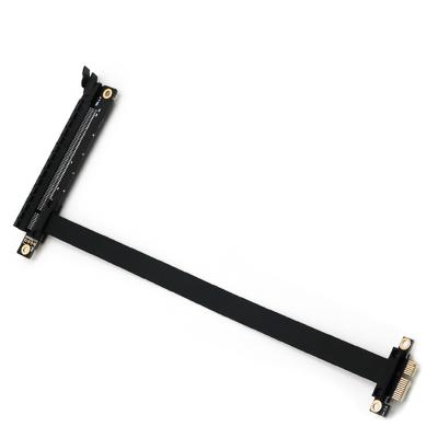 China Wholesale 1X 16X Pcie X1 To X16 Riser Mini Extension Cable Card 20cm 30cm 50cm for sale