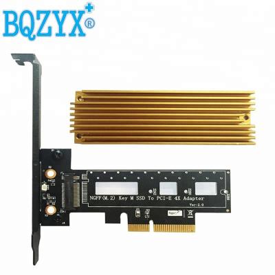 China M.2 NGFF Adapter M.2 NGFF PCI-e SSD to PCI Express 3.0 x4 Host Adapter Card - Support M.2 PCIe 2242 Type (NVMe or AHCI) 2260 280 for sale