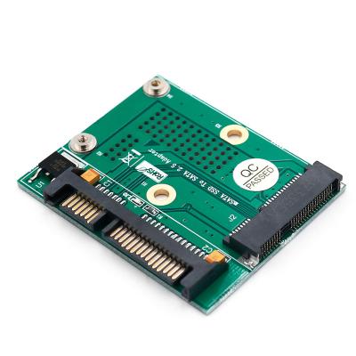 China Best Brand Pcie SSD Mini PCI-e Msata To Sata Adapter Converter Card for sale