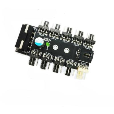 China High Quality Desktop 4 Pin/3 Pin Pwm Fan Hub CPU Cooling Controller for sale