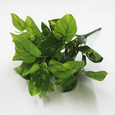 China Eco-friendly artificial green decorative green leaves wall hanging artificial plants outdoors. artificial plant for sale