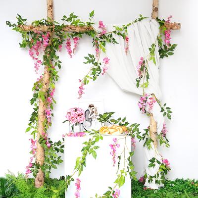 China Eco - Friendly Artificial Wisteria Flower For Party Garden Decorative Artificial Flowers for sale