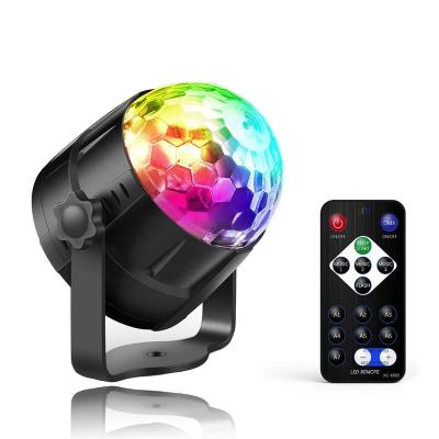 China Stage Sound Activated Party Lights with Remote Control DJ Lighting RGB Disco Ball, Strobe Lamp 7 Modes Stage Par Light Club Demo for sale