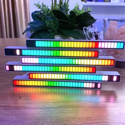 China Music APP RGB Lights Rhythm Theme Park RGB Sound Level Meter Sound Control Voice Control Audio Built-in Battery For Car for sale