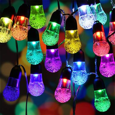 China Solar Outdoor Decoration LED String Lights Ball 30leds G40 Lights Waterproof for Yard Garden Party Holiday Decoration for sale