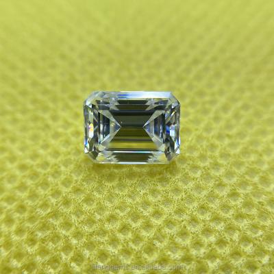 China Color Game Or Hot Sale Emerald Cut Loose VVS Moissanite Diamond Jewelry Loose Gem Jewelry 7*9mm 3ct 8*10mm 4ct DEF Color Loose Fire Wholesale for sale