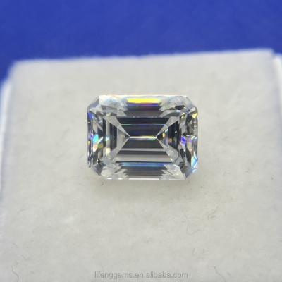 China Color Set Or Hot Sale Emerald Cut Loose Moissanite Stock Diamond Jewelry Loose Color Gem Jewelry 3*5mm 0.4ct 4*6mm 0.8ct Fire Wholesale DEF for sale