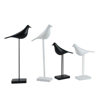 China Creative Simple Modern Living Room Office Home Study Ornaments Bird Crafts China Resin Decorations for sale