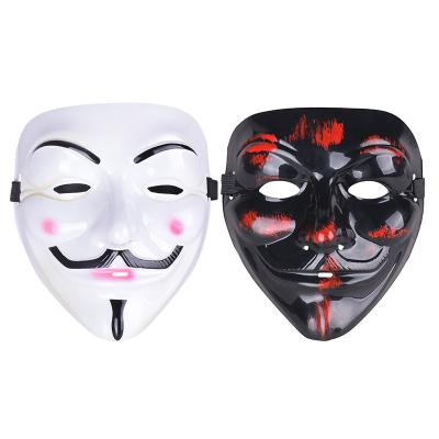 China Holloween\Party Movie Cosplay V for Vendetta Hacker PVC Mask Guy Fawkes Anonymous Halloween Christmas Party Gift for Kids Movie Theme Adult Mask for sale