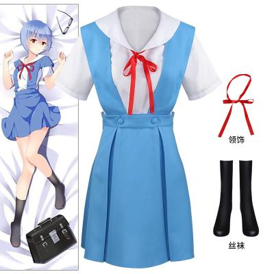 China Adult Maid Costume Women Adult Asuka Ayanami Rei Soryu Tokyo Cosplay Cartoon Costume Halloween Anime Girls Summer Dress Suits JK Uniform Skirt for sale