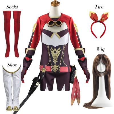 China Cosplay Comic Costume Genshin Impact Amber Carnival Costume Jumpsuit Outfits Halloween for sale