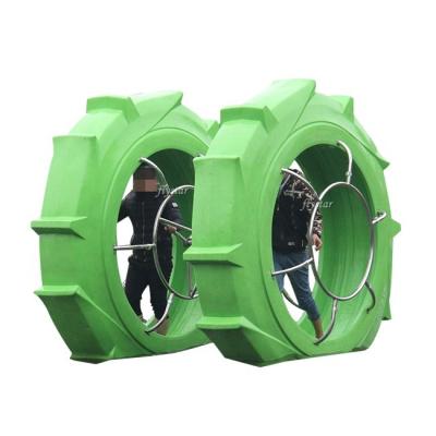 China Adult Water Park Fun Sports Aqua Pedal Bike Water Wheel Human Ride On Water Bike for sale