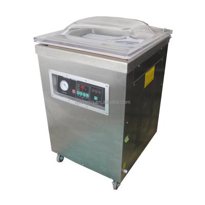 China Food Rice Plastic Bag Manual Stainless Steel Single Chamber Electric Air-Extracting Vacuum Packing Machine For Fresh Food for sale