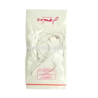 China Disposable custom logo ziplock plastic bag for USB Smatphone/network cabie packing plastic bags for sale