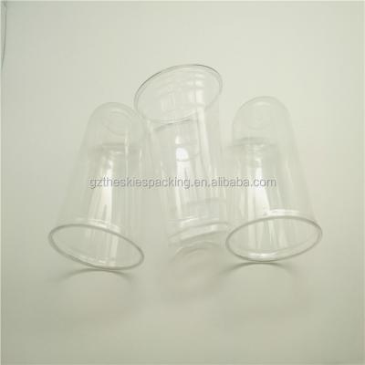 China Good Quality Plastic PET Cup Eco-friendly Hard Plastic Disposable Cups PET With Lid for sale