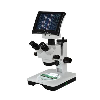 China Eductaion XTL7045T-R3 7X-45X Zoom Stereo Microscope with LED Ring Light for Mobile Repairation for sale