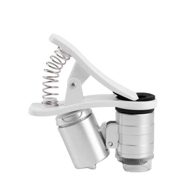 China 60X Magnifier Pocket Microscope with Clip Used All Mobile Phone for 60X Magnifier for sale