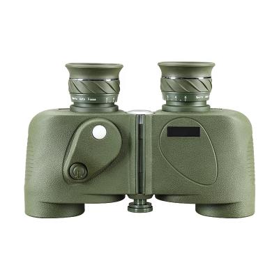 China Hunting Boating 8x30 HD Marine Military Bird Watching Binoculars with Illuminated Reticle Rangefinder and Compass, BAK4 Porro Prism for Army Use for sale