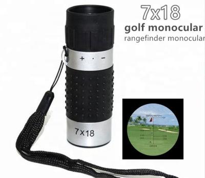 China Multifunctional Pocket Monocular 7X18 Telescope with Reticle for Golf Rangefinder and Outdoor Sports for sale