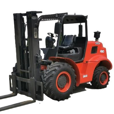 China Building Material Stores 3ton 3.5ton 4ton 5ton Rough Terrain Off Road 4X4 4WD 4 Outboard Wheel Drives Forklift With CE for sale