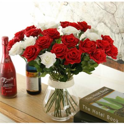 China Beautiful And Colorful Love Wedding High Quality Red Rose Flower Artificial Flower Decoration For Valentine's Day for sale