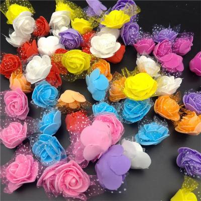 China Beautiful and Colorful Rose Flower Foam Flower Artificial Flower Party DIY Wedding Decoration Festival for sale