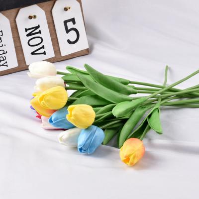 China Beautiful High Quality Artificial Flower PU Tulip High Level Simulation Artificial Tulips Wholesale From Sevenstar for sale