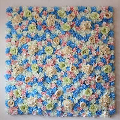 China Manufacturer Beautiful and Colorful Rose Flower Wall Panel Silk Wholesale Wedding Artificial Rose Flower Wall Backdrop for sale