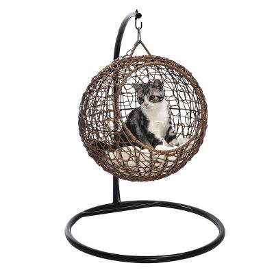 China Hot Products Modern Trendy Hanging Iron Bedroom Cat Chair Hanging Cat Chair for sale