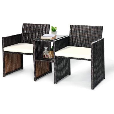 China Factory New Product Modern Outdoor Steel Garden Furniture Polyester Outdoor Furniture Set for sale