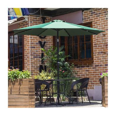 China Modern Hot Selling Design Led Furniture Outdoor Garden 180g Polyester Steel Umbrella for sale