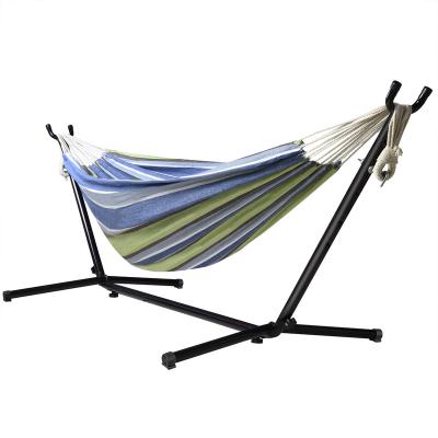 China With Tassel Dropshipping Swing Free Standing Garden Camping Hammock With Metal Frame Stand for sale