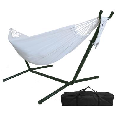 China With tassel specializing in fabric making hammock with bracket weaving for sleeping outdoor camping swing for sale