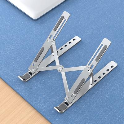 China Foldable Custom Aluminum Notebook Stand Factory Desk Support Stand Portable Adjustable Laptop Stand for sale