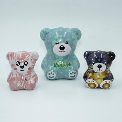 China Cheap Saving Box Money Personal Care Tin Can Piggy Bank Custom Recyclable Coin Bank For Child for sale