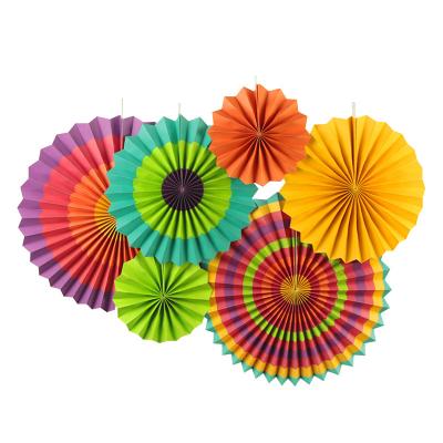 China Paper Wedding Supplies Decor Places Sunbeauty Party Hall Fans Garlands Star Honeycomb Butterfly Hanging Decorations Paper Crafts for sale