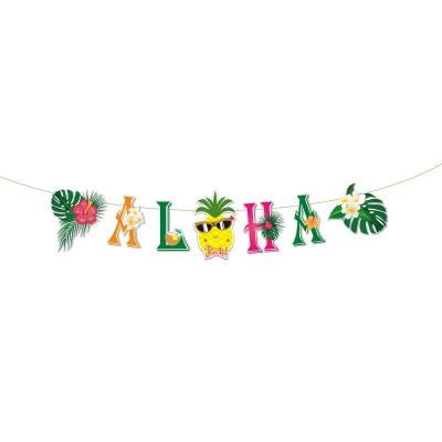 China Party Decoration Set Wholesale Outdoor&Indoor Summer Theme Party Supplies Decorations Flower Banner for sale