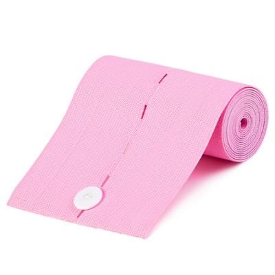 China High Elastic Factory Custom Garment Buttonhole Elastic Band For Fetal Monitor Fetal Abdominal Transducer Heart Doppler Belt for sale