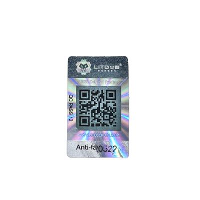 China Custom Stickers Holographic Logo Holographic Waterproof Stickers Packaging Labels Sticker Anti-counterfeiting Fragile Sheet QR Code for sale