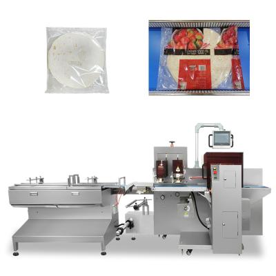 China automatic horizontal pocket pizza pillow tortilla packing machine low machinery for sale