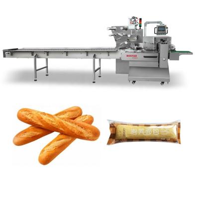 China No Bag Slicing and No Flow Bread Bread Package Bags Bakery Automatic Food Packing Machine for sale