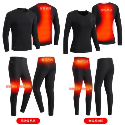 China New Viable Smart Heater Suits USB Thermal Outdoor Infrared Outdoor Infrared Men Women Clothes Heating Suits for sale